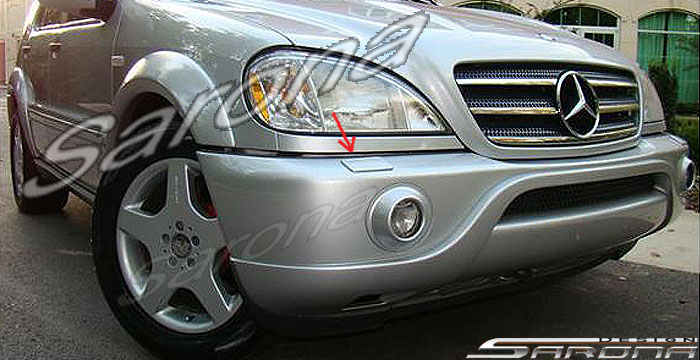 Custom Mercedes ML  SUV/SAV/Crossover Front Bumper (1998 - 2001) - $590.00 (Part #MB-079-FB)